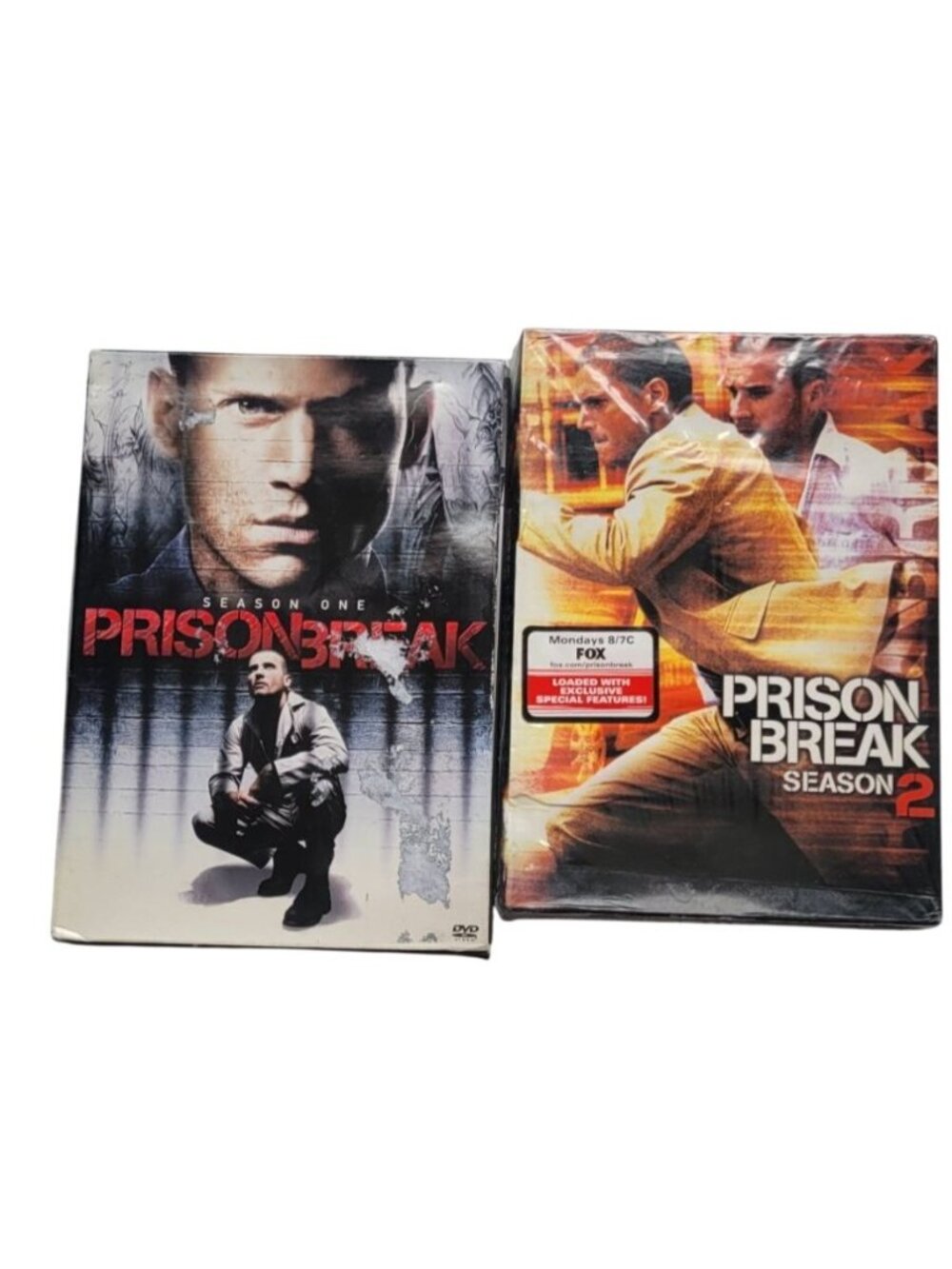 DVD box sets for Prison Break - Season One and Season Two Crime Y2K Thriller